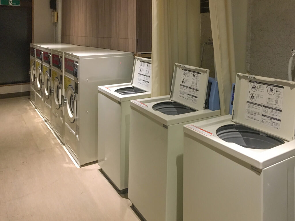 ホテルでコインランドリーをレンタルした場合のイメージ